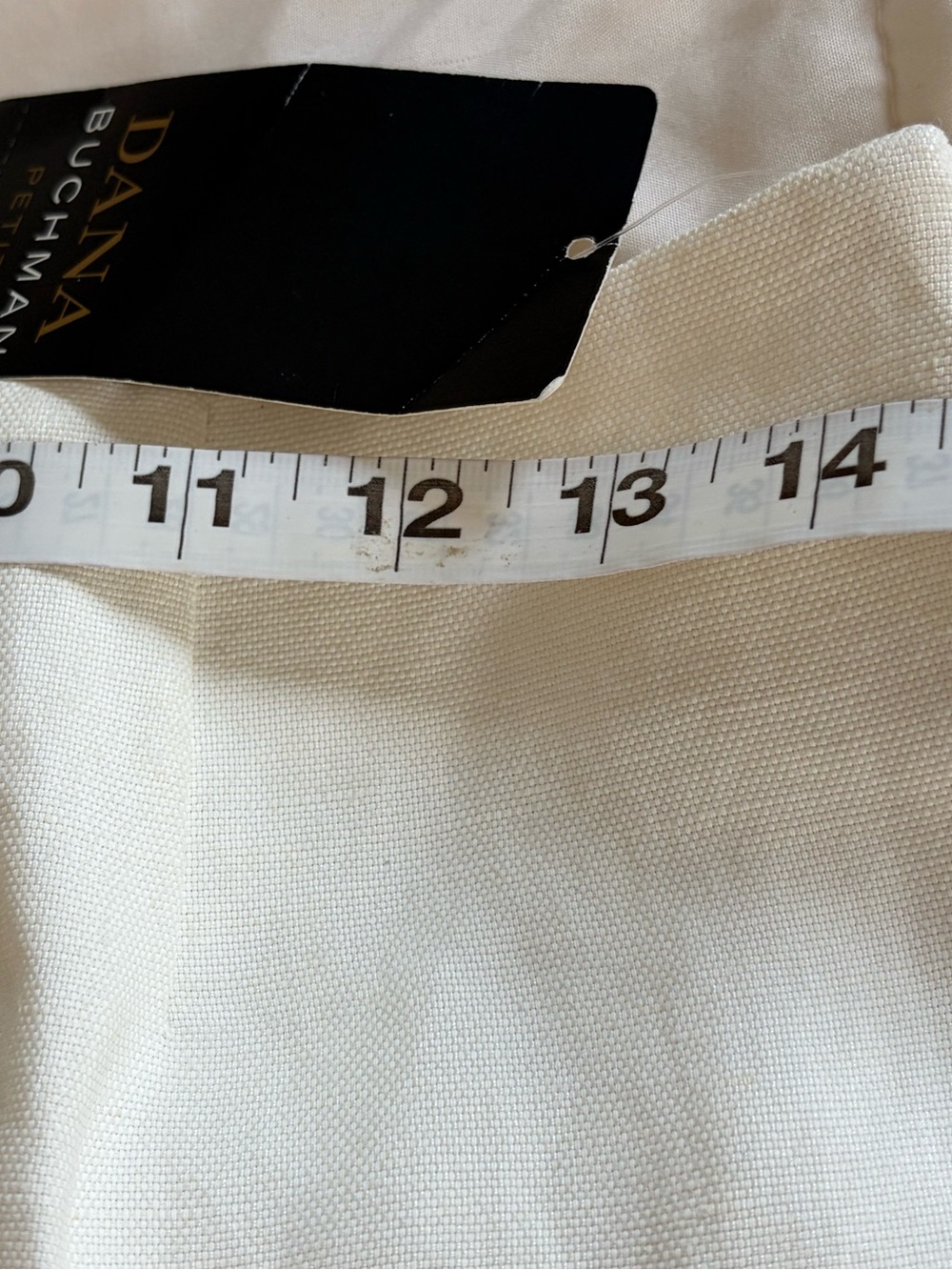 Dana Buchman dressy Cream Textured Pants - Picture 3 of 9